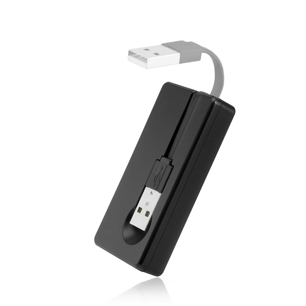 Rocketek USB 2.0 Smart Card Reader cac,ID Bank card,sim card cloner connector cardreader adapter pc computer laptop accessories. 