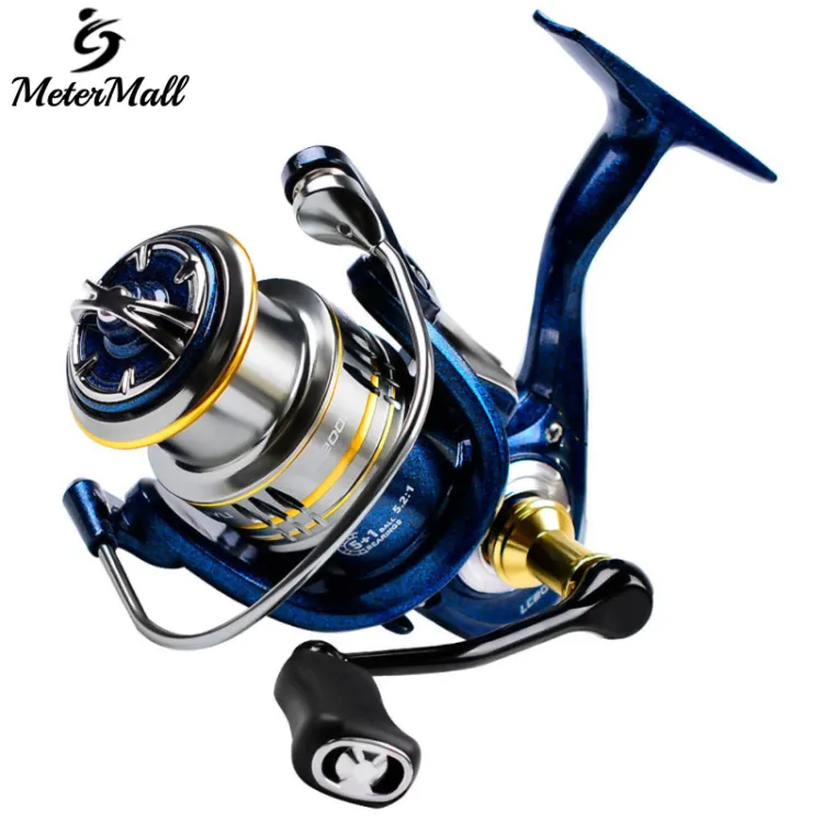 MeterMall Spinning Reel Smooth 5.2:1 Stainless 5+1 BB Fishing