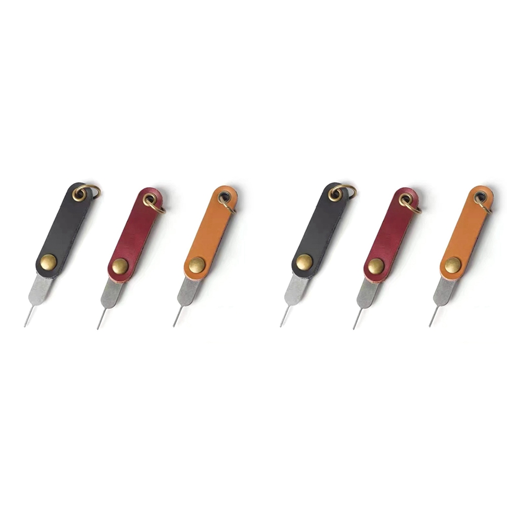 6Pcs Eject Sim Card Tray Open Pin Needle Key Tool for Universal Mobile Phone Portable SIM Card Removal Tool