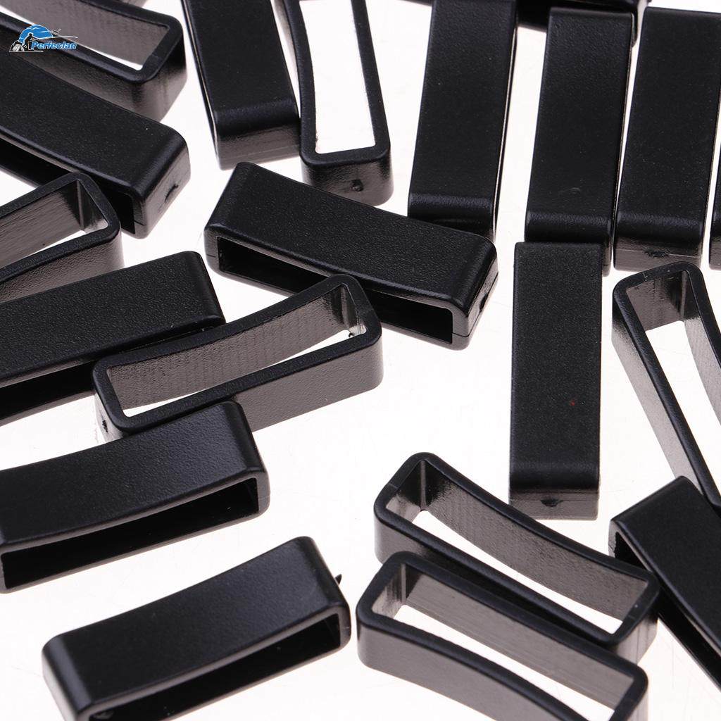 50Pcs Rectangle Keeper Belt Loop Square Loop Buckle for 32mm. 