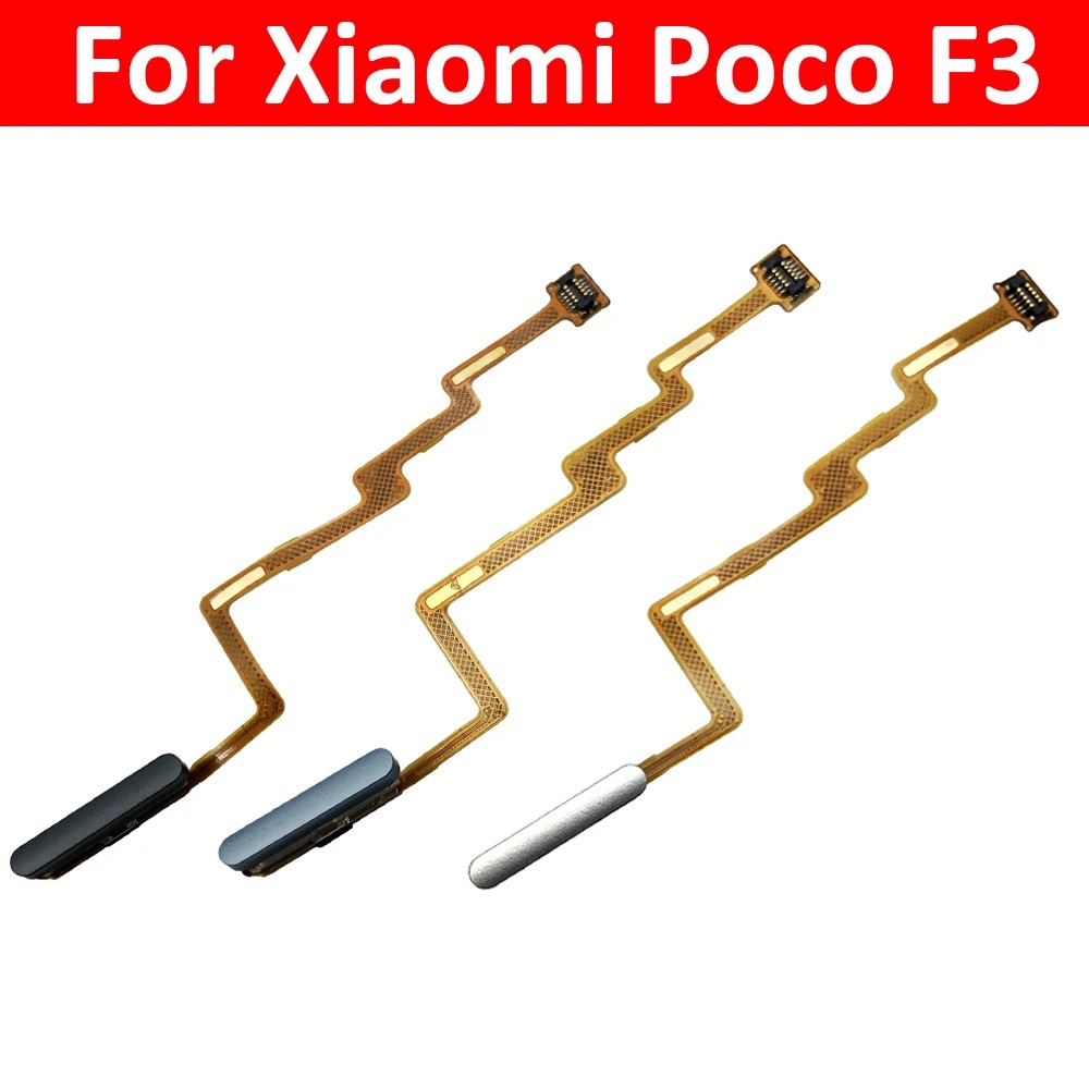 Original New For Xiaomi Poco F3 Fingerprint Sensor Home Return Key Menu Button Flex Cable
