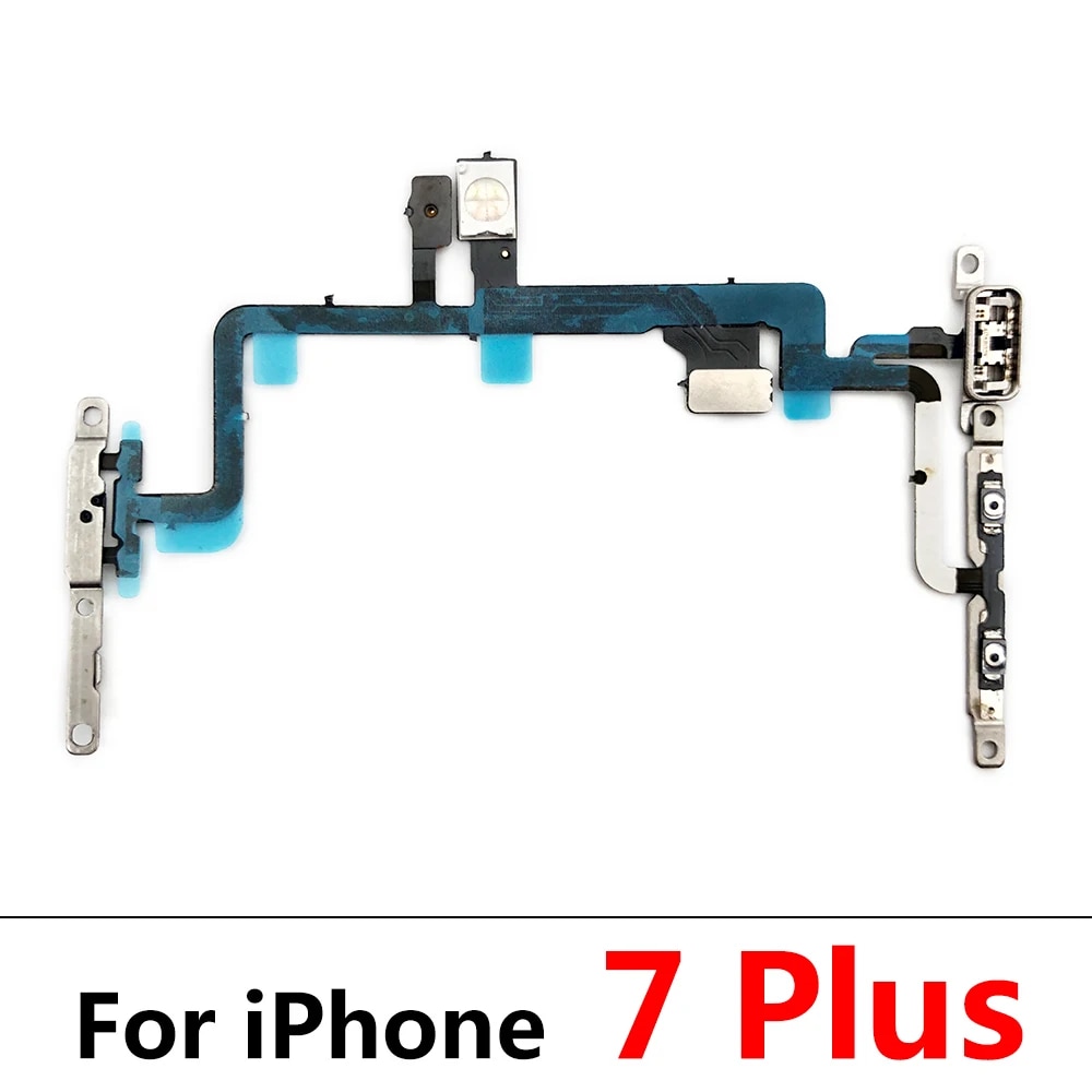 New Power Flex Cable For IPhone 7 8 Plus X XR XS Max Mute Volume Switch On Off Button Key Replacement Parts. 