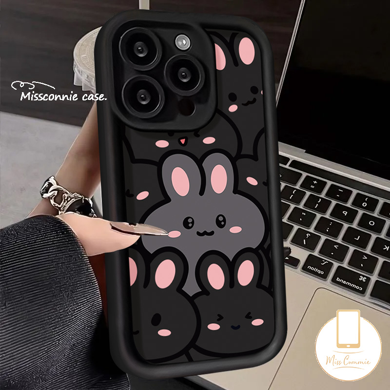 For VIVO Y17s Y12 Y15 Y11 Y30 Y27 Y17 Y27s Y16 Y35 Y20s Y02 Y21 Y20 Y50 Y22 Y12i Y31 Y36 Y22s Y21s Y91C Y12s Y20i Y33 Y15A Y91 Little Grey Rabbit Couple Case