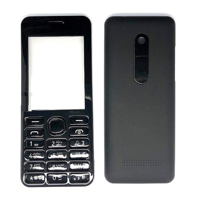 For Nokia 206 Front & Back Side Mobile Casing / Cashing with Keypad. 