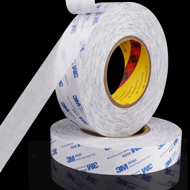 3 M 9448A Double Sided Adhesive Tape Ultra Thin Slim for Mobile Phone Screen LCD Display Digitizer Repair 5-30mm*50 Meters. 