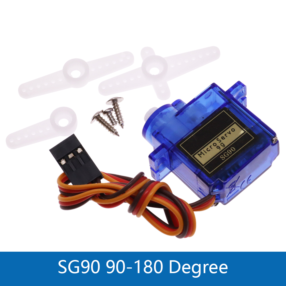 Servo Metal Gear for Model Helicopter Boat For Arduino ESP32 Toy Airplane Fixed Wing Helicopter Models 90 180 360 SG90 MG90S. 