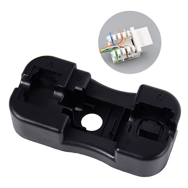 1Pc Universal RJ45 Cat6/Cat5E/Rj11/12 Keystone Jack Punch Down Stand Wiring Tool Module Holder Hudduo