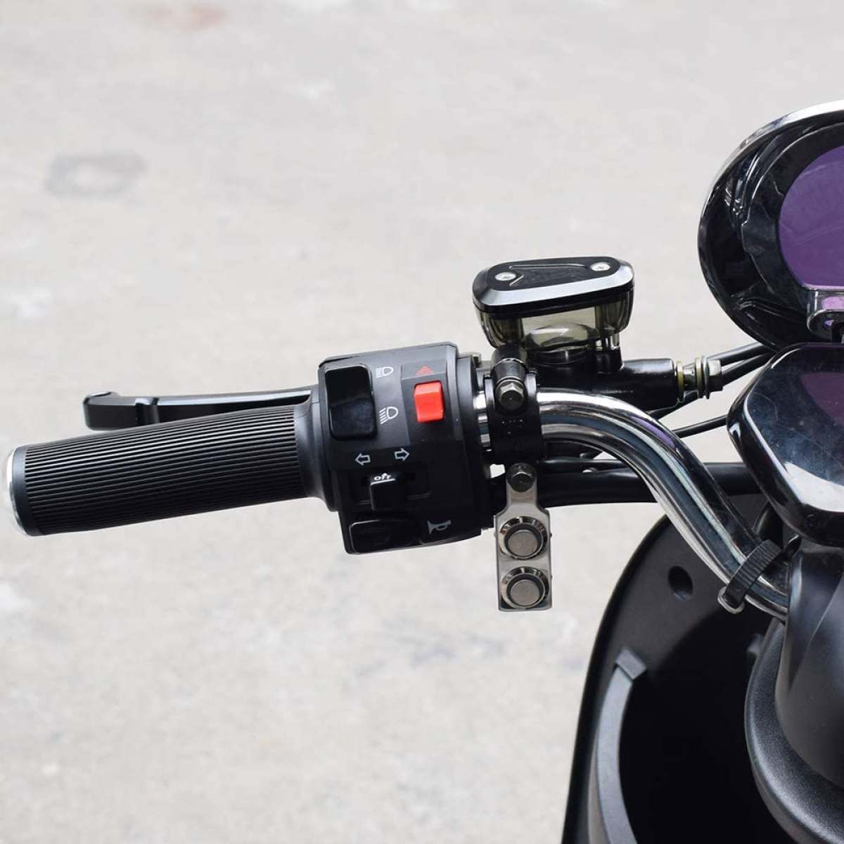 LED Motorcycle Switch ON-OFF Headlight Fog Light Handlebar Adjustable Mount Waterproof Switches Button DC12V. 