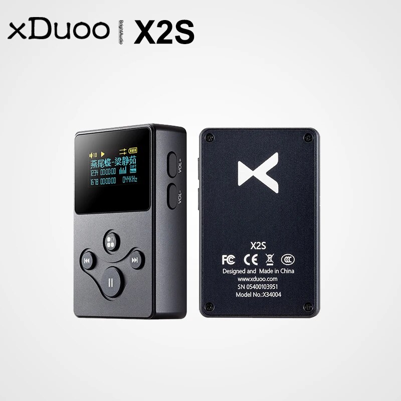 Xduoo X2S Hi-Res Lossless Mini Portable Music MP3 Player DSD APE FLAC WAV AIFF WIMA AAC DSD128 PCM 24Bit/192K dunu