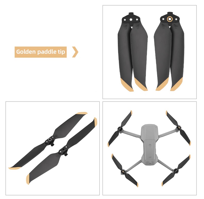 DJI Mavic Air 2/2S Replacement Low-Noise Quick-Release Propeller 7238F (1 Pair). 