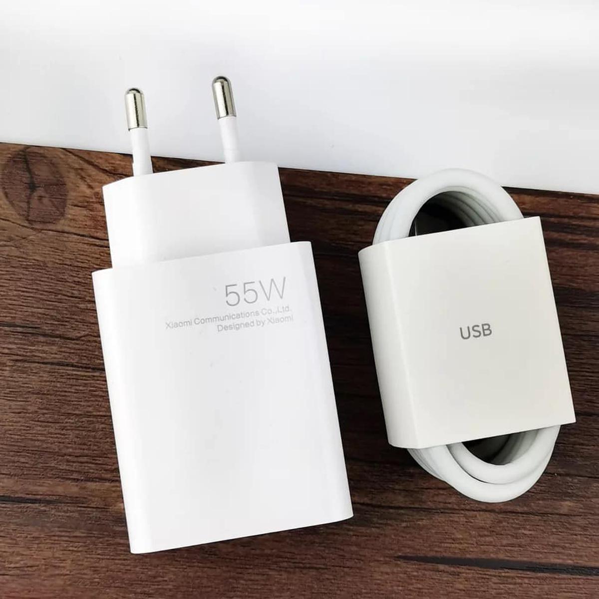 XiaoMi Mi 11 Charger GaN 55W Fast Turbo EU Charge Power Adapter Usb Type C Cable For Mi 10 Lite RedMi Note 11 10 X3 F3