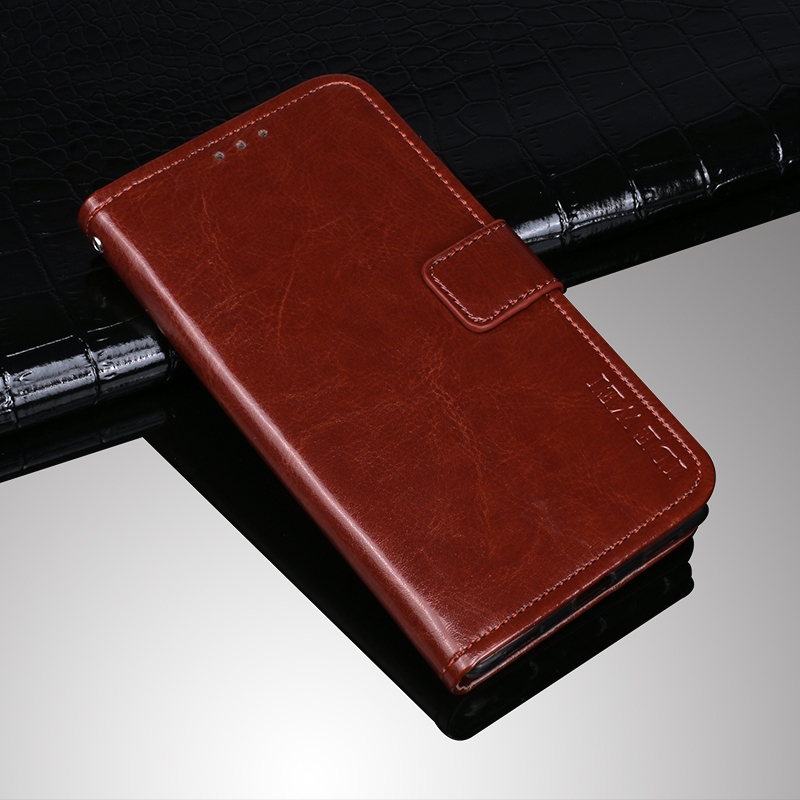 (New)For Asus Zenfone 8 ZS590KS idewei Crazy Horse Texture Horizontal Flip Leather Case with Holder & Card Slots & Wallet