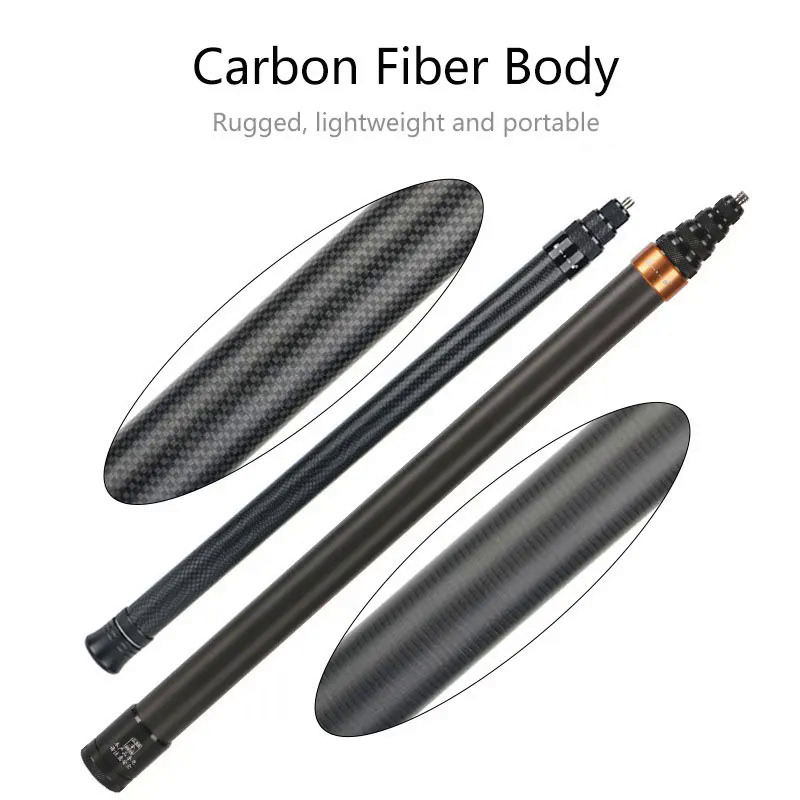 Invisible Selfie Stick For Insta360 X3/Action 3/Gopro Carbon Fiber 3M Invisible Extended Edition Selfie Stick Cameras Accessory. 