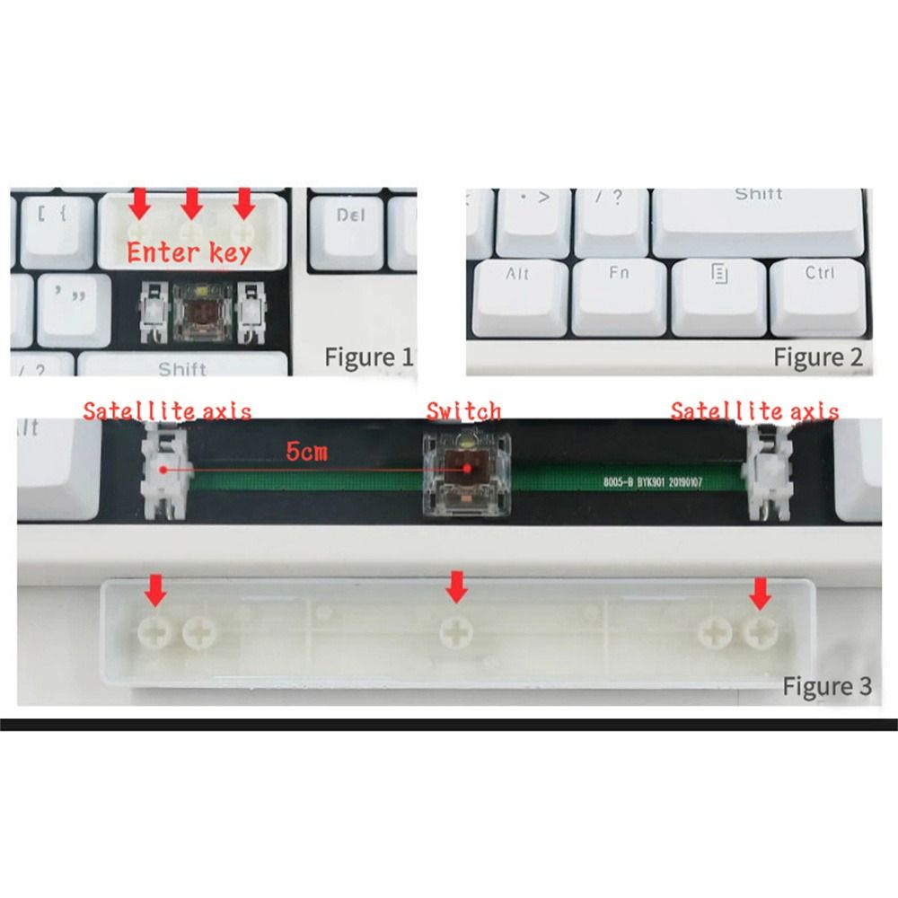 Transparent ABS 980k 61/ 87 104/108 Mechanical Keyboard Mechanical Keycaps Backlit Key Cap Blank Keycaps Keyboard Keycap. 
