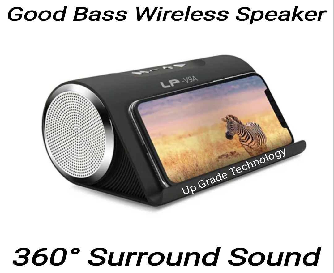 LP V9A Wireless Bluetooth Portable Speaker Super Bass with Stand Phone. 