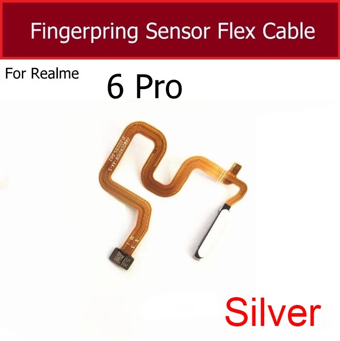 Fingerprint Sensor Flex Cable For OPPO Realme 6 Pro Finger Print Home Button Power Key Touch ID Flex Cable Replacement Parts. 