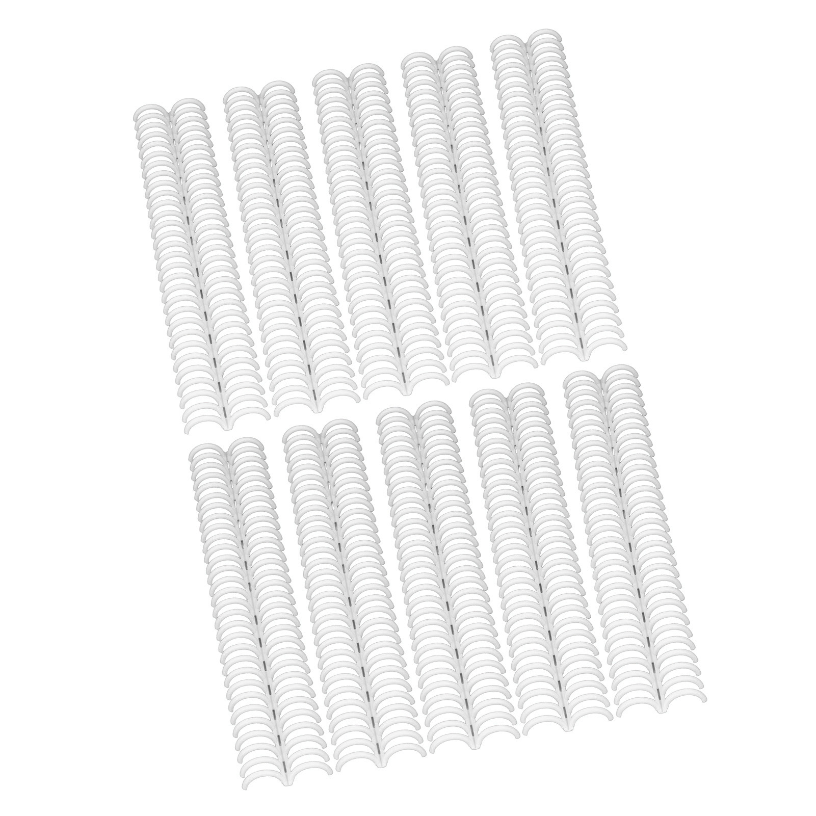 Comb Binding Spines Easy To Adding 30 Ring Plastic Binder Combs 10Pcs for Documents. 