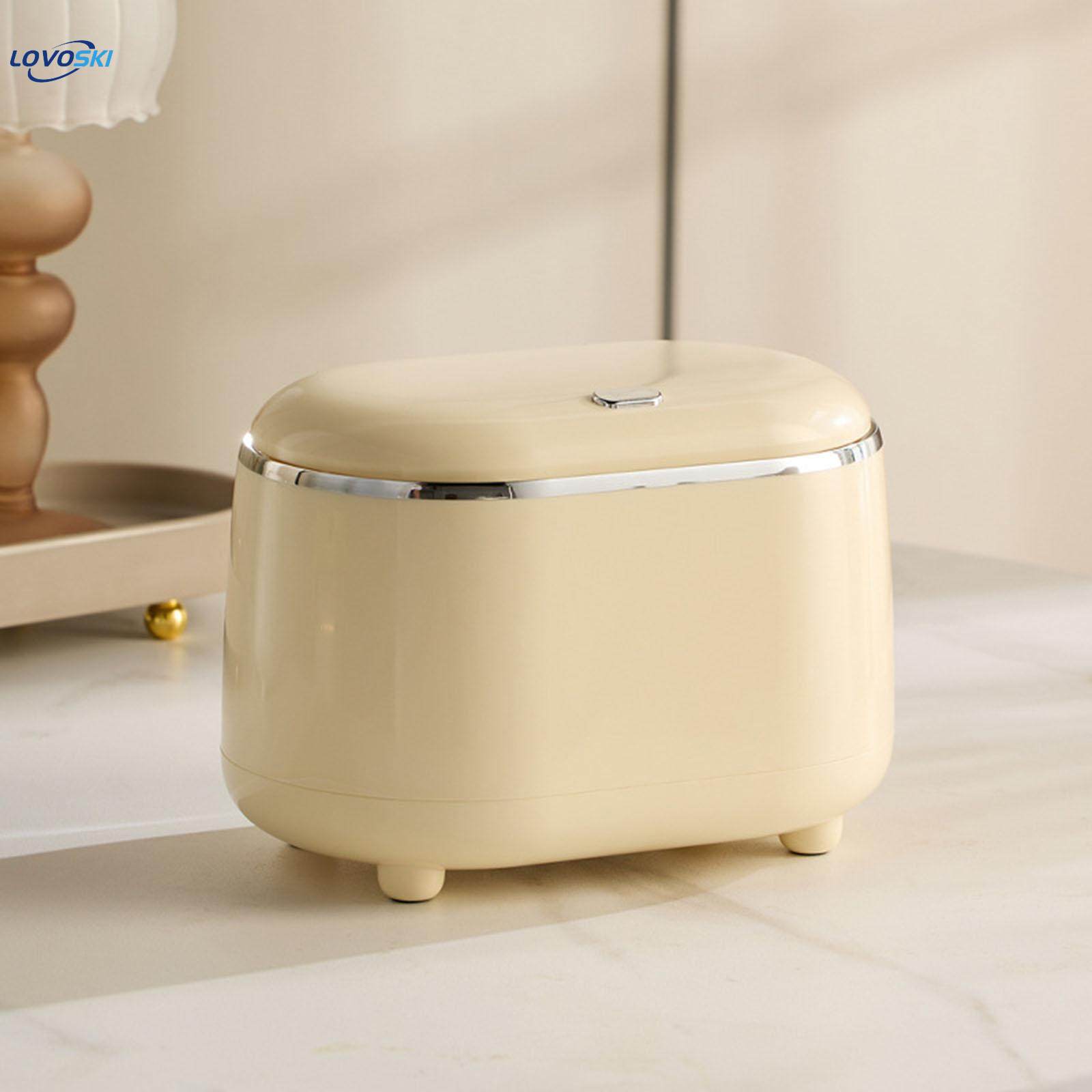 Mini Tabletop Trash Can with Lid Countertop Trash Bin. 