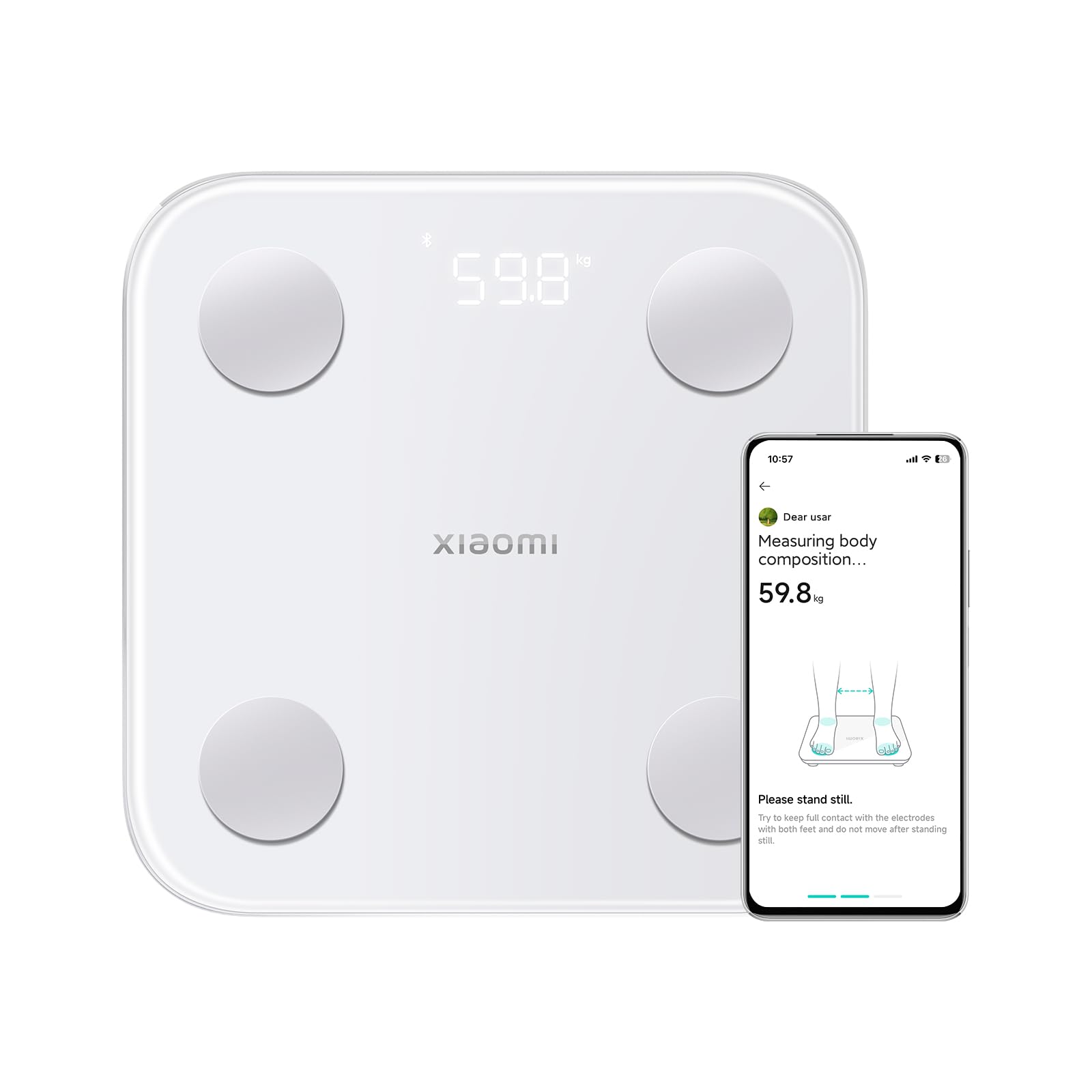 Xiiaomi MIJIA S400 Body Fat Scale Bluetooth 5.0 LED Display 150kg Smart Home Body Composition Testing Scale Work with Mi Home APP