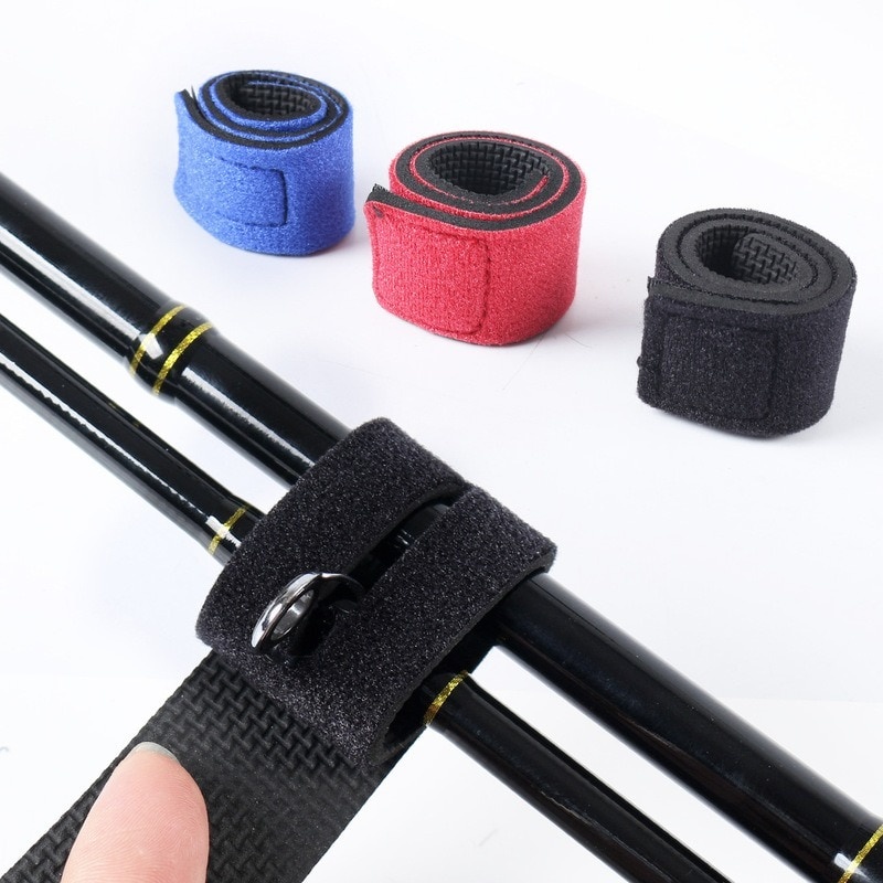 1 Pc Fishing Tools Rod Tie Strap Tackle Non-slip Firm Elastic Wrap Band Pole  Holder Accessories