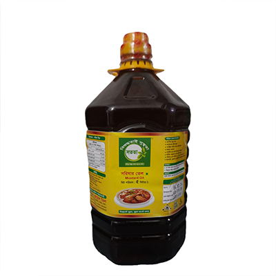 Shorishar Tel_Mustard Oil (5 litre)_Ghani Bhanga Shorishar Tel_Khati Shorishar Tel_Mustard Oil for Healthy Cooking. 