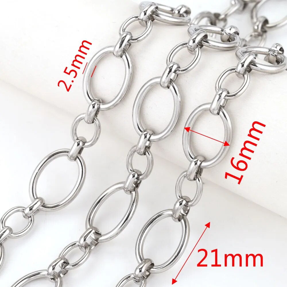 1 Meter Stainless Steel Twisted Chain With Blue Black Enamel - DIY Jewelry Making Supplies For Necklaces, Bracelets