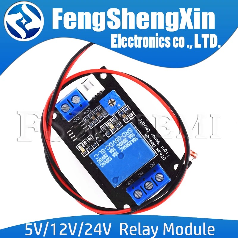 5V/12V/24V photoresistance relay photocell  sensor photoswitch Lightless induction control module