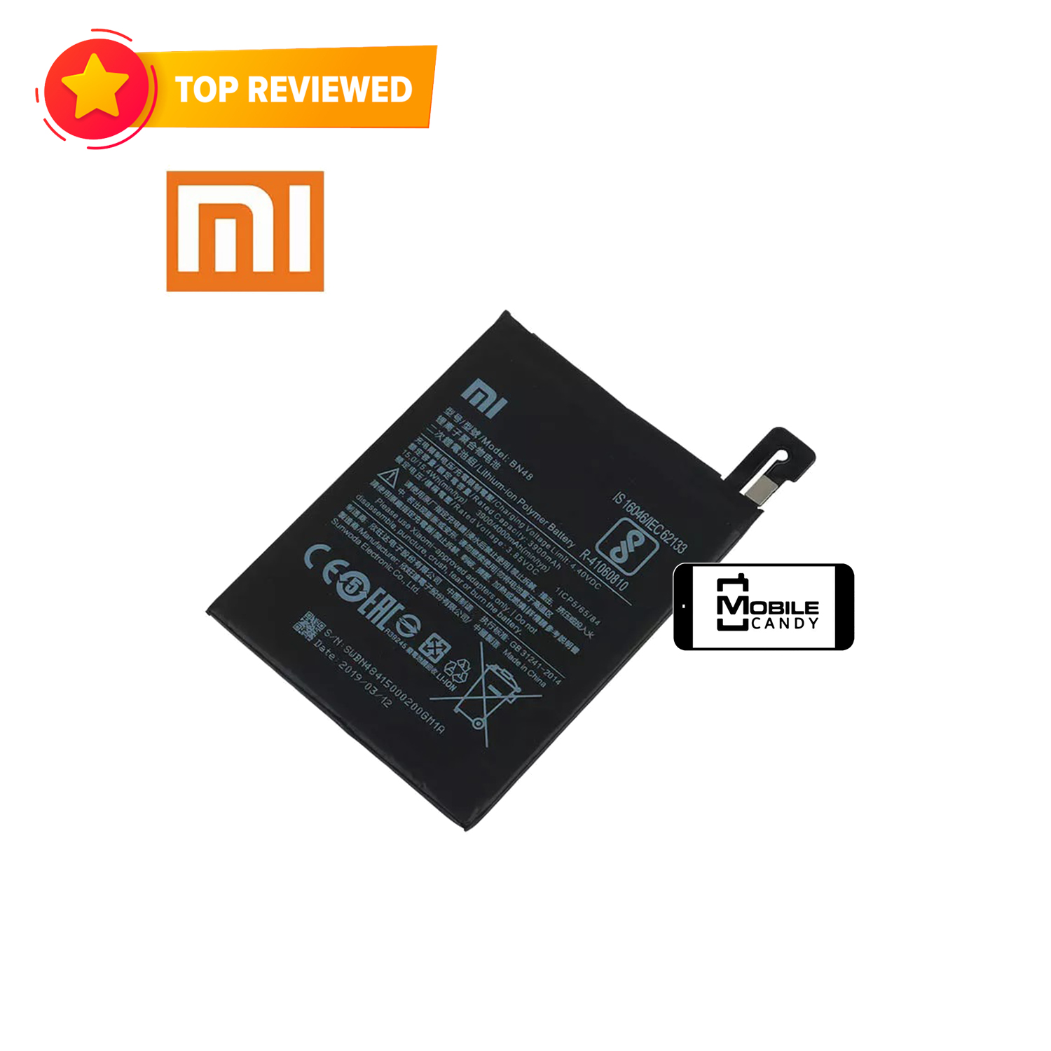 Xiaomi Replacement Battery BN48 /For Redmi Note 5 Note5/ Note6 6 Pro/ High Quality Phone Batteries/ 4100 mAh. 