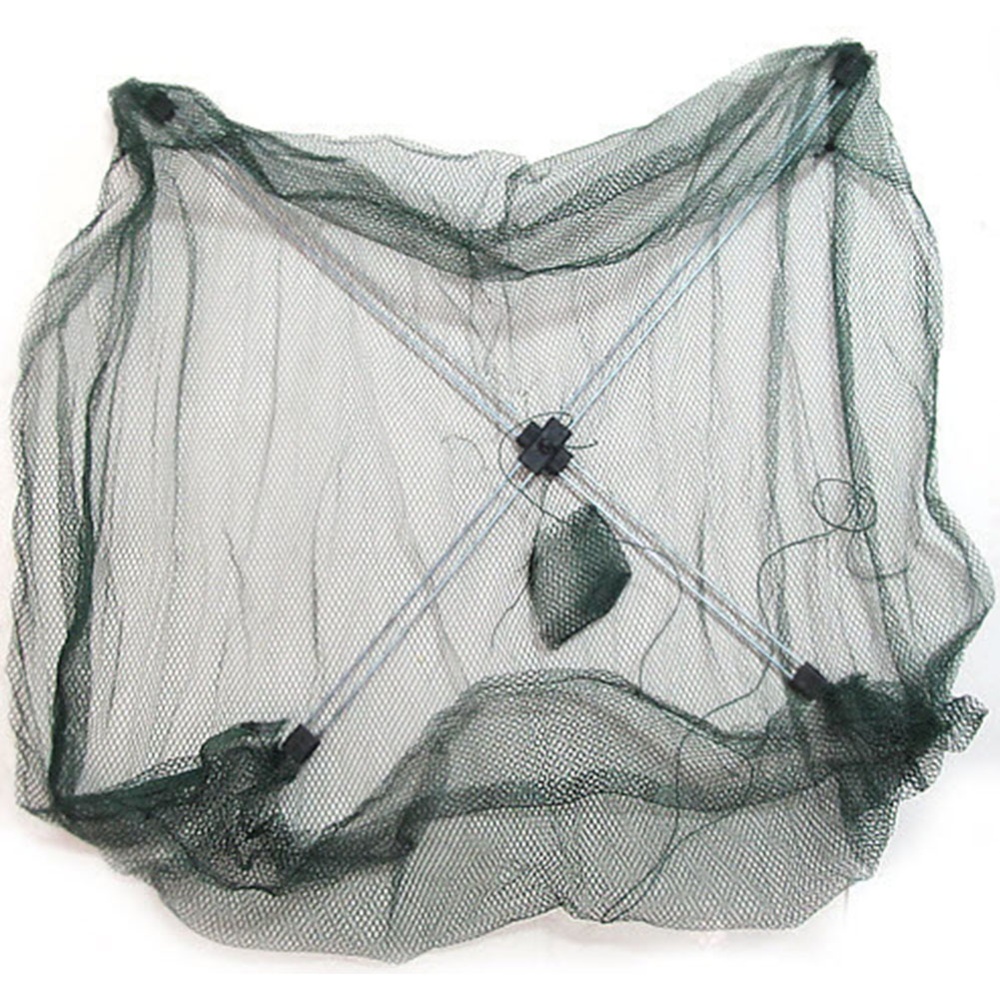 Hot New Outdoor Fishing Tools 60*60CM Folding Fishing Net Nylon Shrimp Folding Bait Net Fishing Cage Fishnet Rede De Pesca