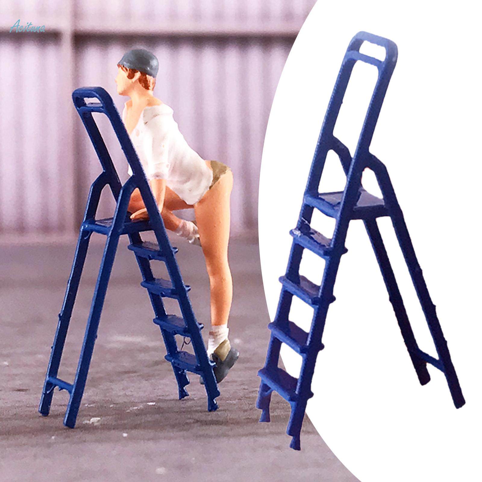 1/64 Figures Ladder Miniatures Layout Street Scene DIY Projects S Scale. 