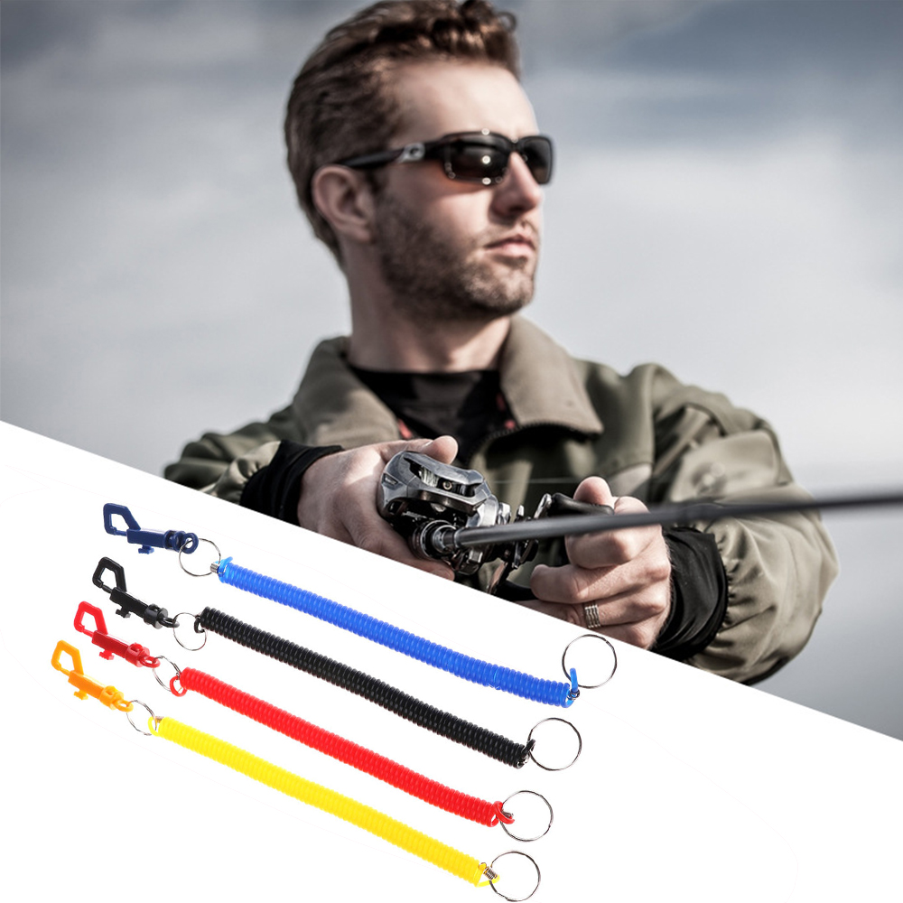 Coil Spring Spring Keychain Lightweight Colorful Stretchy Coil Key Ring Elastic P Buckle Stretchy Key Chain for Activities Use Key Organization Gift Option Fashion. 