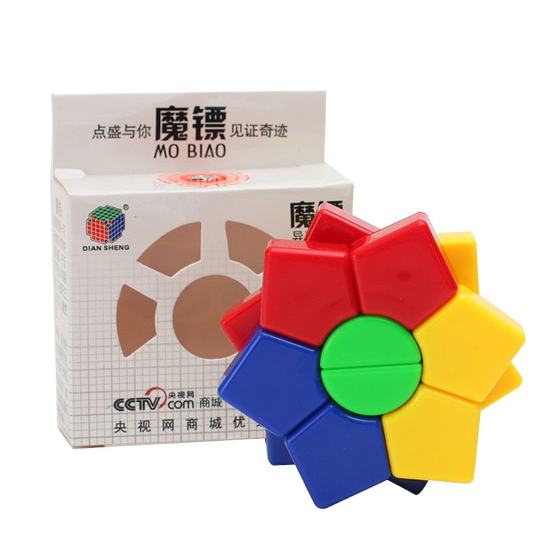 【happy one】DianSheng Hexagram two-layer Hexagon Speed Magic Cube Twist Puzzle Educational Colorful Puzzle Professional. 