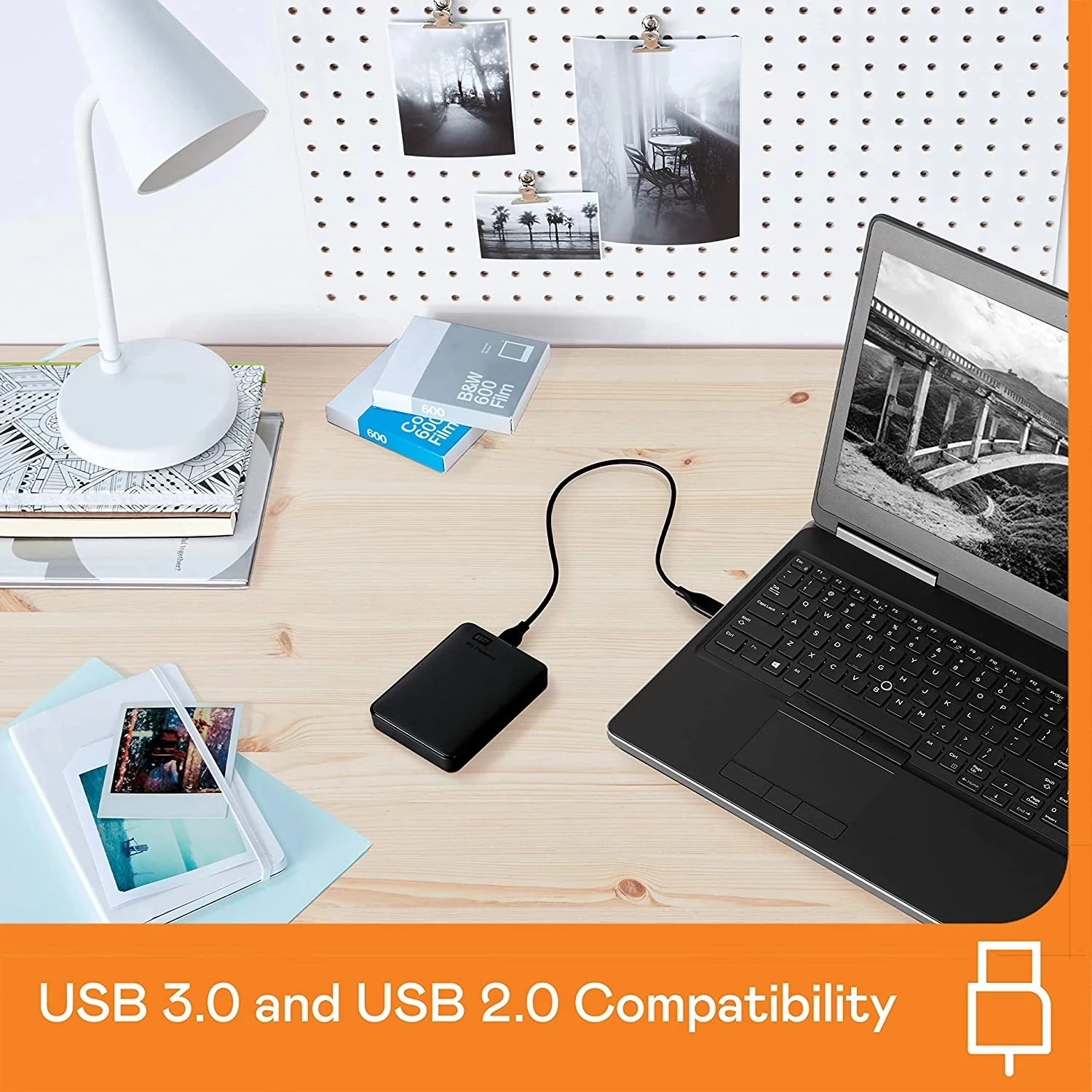 Western Digital WD Elements 5TB Portable External Hard Drive 4TB 2TB 1TB USB 3.0 Portable HDD Hard Disk For Desktop PC Laptop. 