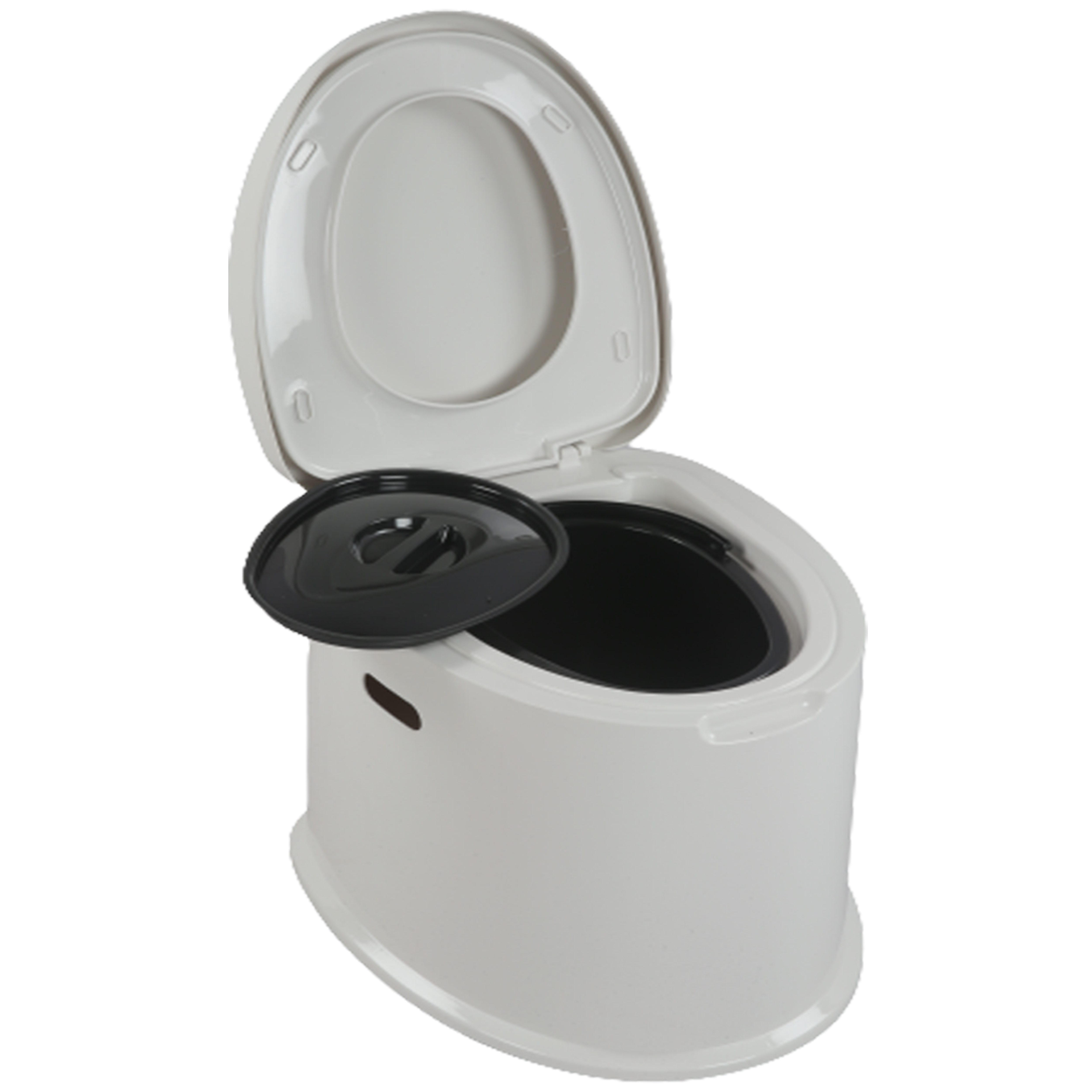 Medicated Portable High Commode  With Bucket White Extra  Strong Plastic. 