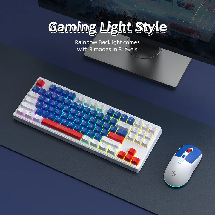 Micropack KM-269W 2.4G Rechargeable Wireless Keyboard and Mouse Combo. 