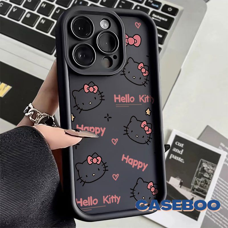 For VIVO Y17s Y12 Y15 Y11 Y30 Y27 Y17 Y27s Y16 Y35 Y20s Y02 Y21 Y20 Y50 Y22 Y12i Y31 Y36 Y22s Y21s Y91C Y12s Y20i Y33 Y15A Y91 Trendy Brand Pink Hello Kitty KT Cat Head Graffiti Case