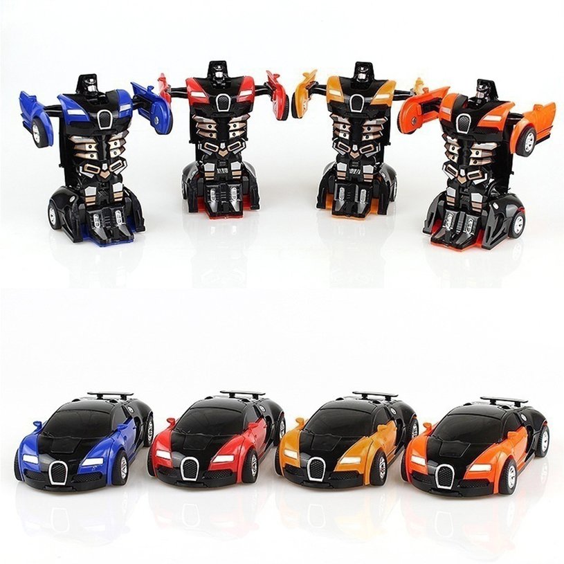 Transformation Toy Car Anime Action Figure Toys Collision Transforming Model. 