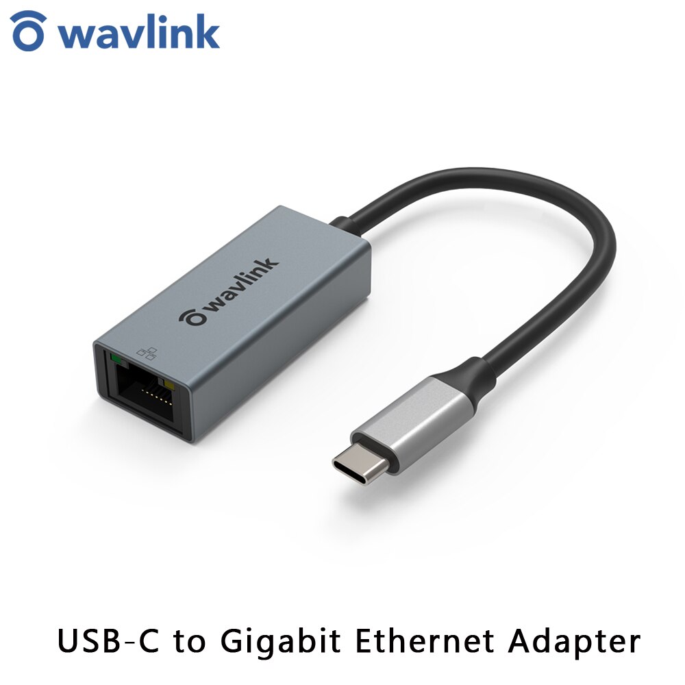 【VisioN Shop】Wavlink USB 3.1 to Gigabit Ethernet Adapter USB C to Adapter LAN Converter 10/100/1000Mbps For. 