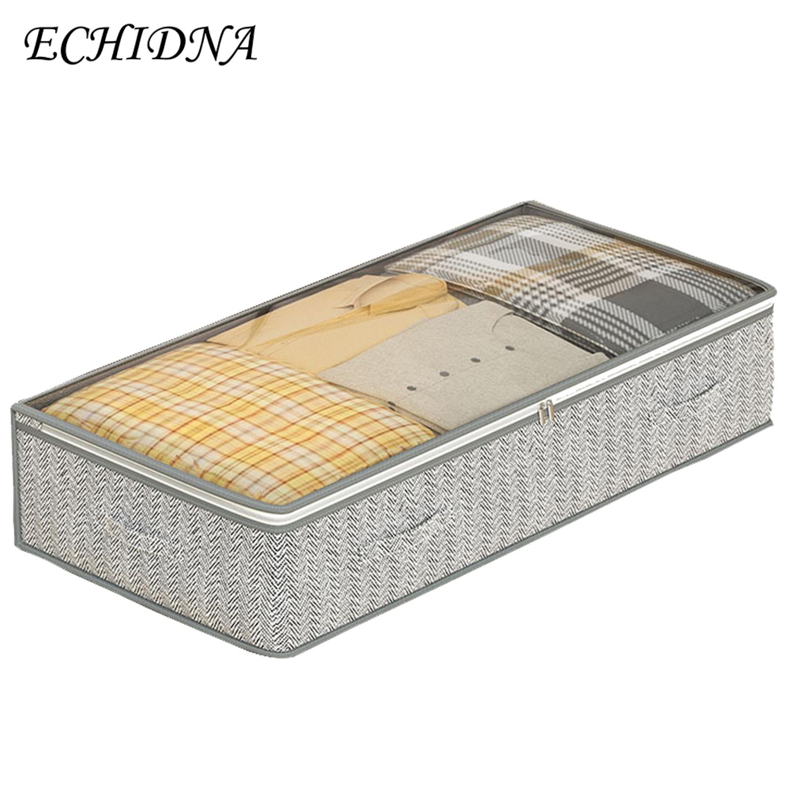 under Bed Storage Container Space-saving Underbed Storage Containers with Clear Top Cover Large Capacity Reinforced Sides Convenient Handle Ideal for Southeast Asian Buyers Clear Top Cover Storage Bag. 