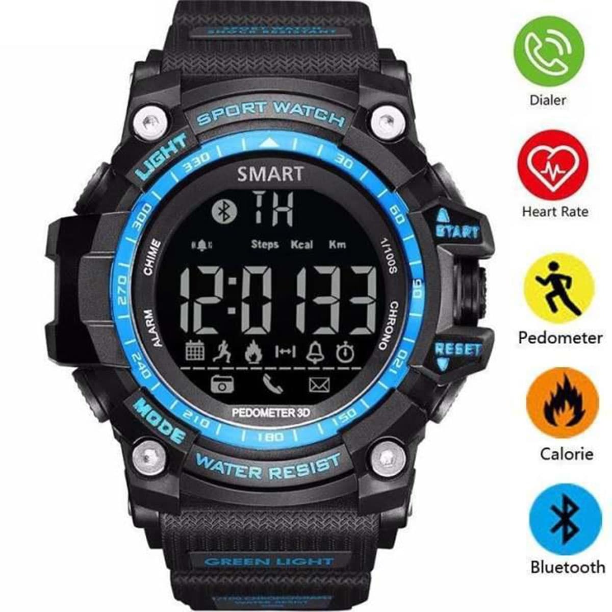 EX16 Bluetooth Smart Watch Call SMS Alart Waterproof. 
