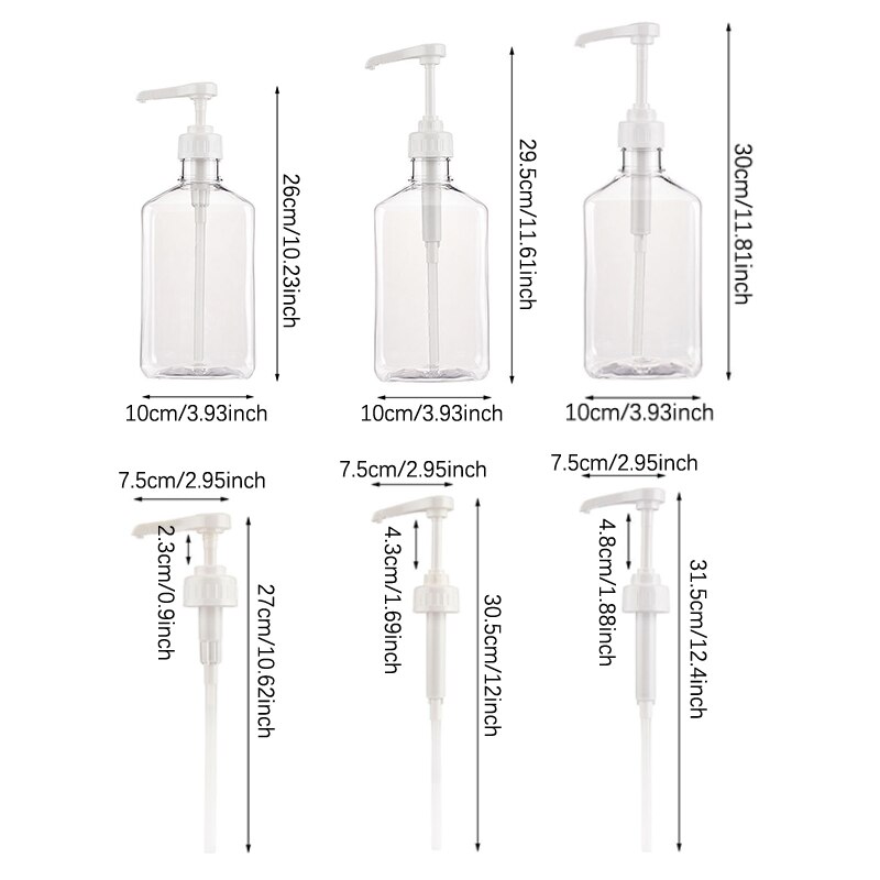 1100ml Coffee Syrup Dispenser Plastic Multi-Function Honey Sauce Ketchup Bottle 5/8/10CC Pump Scale Syrup Drip Dispenser. 