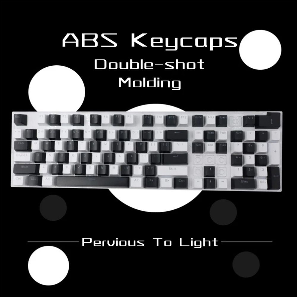 Transparent ABS 980k 61/ 87 104/108 Mechanical Keyboard Mechanical Keycaps Backlit Key Cap Blank Keycaps Keyboard Keycap. 