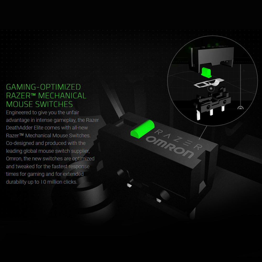 Razer Basilisk Essential Wired RGB Gaming Mouse 6400DPI Optical Sensor 8 Programmable Buttons Ergonomic Design. 