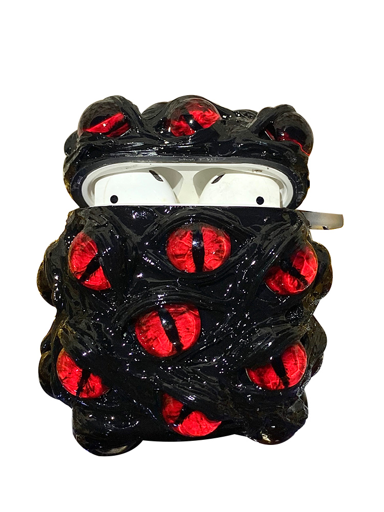 3d Gothic Scary Monster Evil Eyes Case Cat Eye Case Airpod Pro 2nd Gen Case Air Pods Pro Case 2 Case With Chain. 