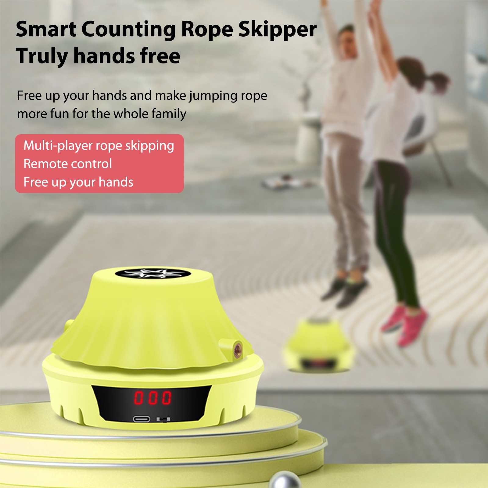 Electric Jumping Rope Machine Smart Automatic Skipper Rope With Remote Control Skipping Rope Counter Cardio Training Equipments. 
