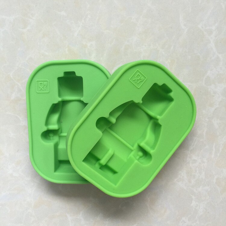 【happy one】New Enduring Lego Mini Figure Ice Tray Mold Chocolate Jelly Jello Cake Silicone Cake Tools. 