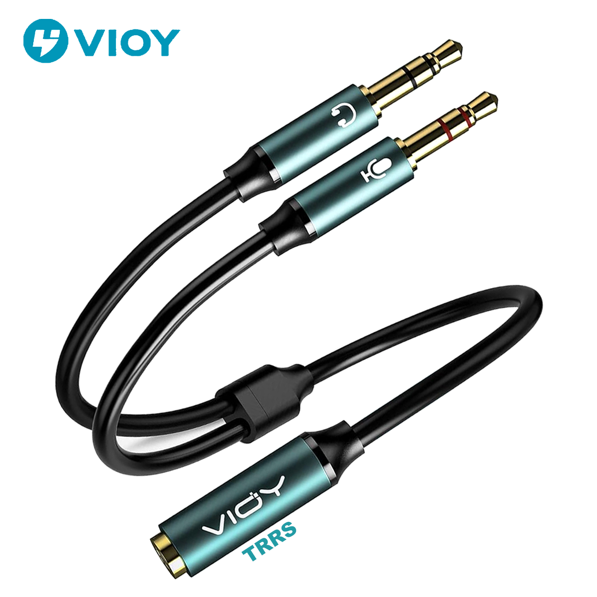 Headphone Splitter for Computer Jack Female TRRS To Male
