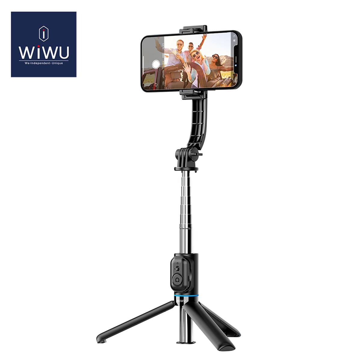 WiWU Wi-SE001 Detachable Tripod Selfie Stick - Black