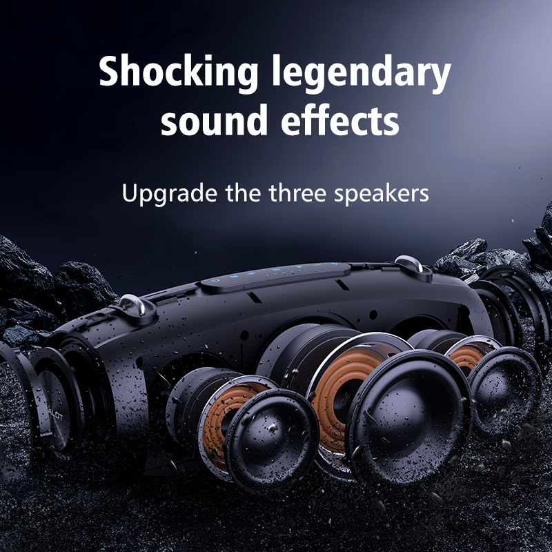Zealot S67 Wireless Speaker WithShoulder Strap,Outdoor,Waterproof,Portable Speaker with Loud Stero and Booming Bass,40H Playtime. 