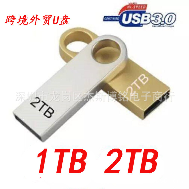 2TB 1TB Neutral Expansion U Disk DTSE9 Upgrade Disk 8G 16G 32G Gold Silver Keychain U Disk. 